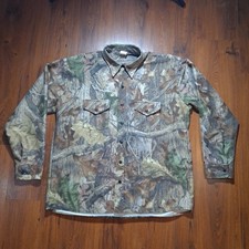 Vintage Advantage Timber Camo Button Up Shirt Men's XL MADE IN USA