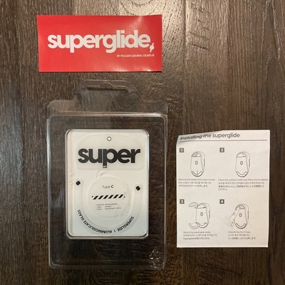 Superglide Glass Mouse Skates for Logitech G Pro X Superlight2 (Type-C, White)