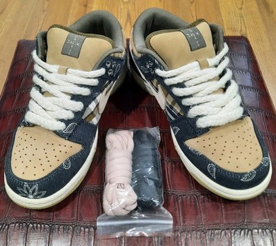 Nike Dunk Low Prm QS SB x Travis Scott Cactus Jack CT5053-001 SPCL BOX M 5.5/W 7