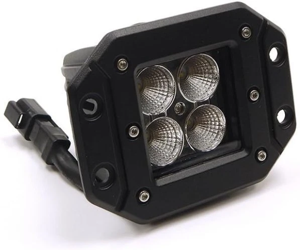 Мощный светодиодный фонарь 16 Вт Cree — хромированная серия с креплением заподлицо с жгутом проводов - Изображение 4 из 4