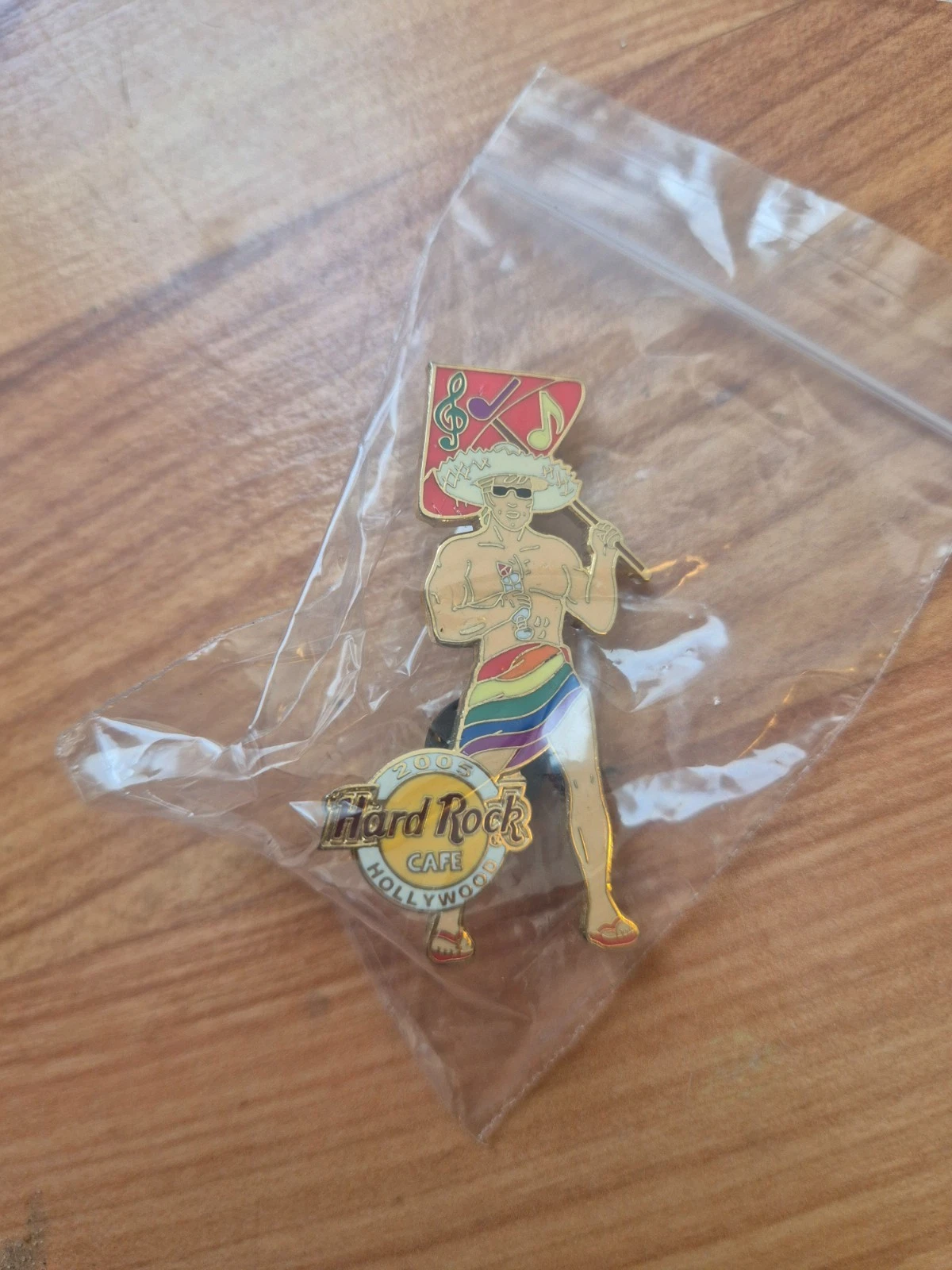 OFFICIAL HARD ROCK CAFE HRC HOLLYWOOD 2005 PRIDE LE300 ENAMEL PIN BADGE