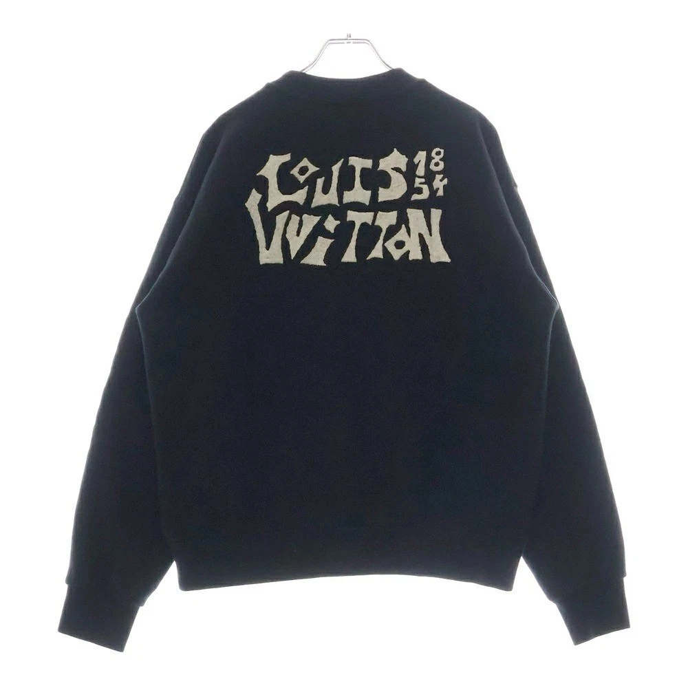 LOUIS VUITTON（LV） Felpa Louis Vuitton LV Comics Owl Patch Nera RM231 VW3 HOY79W Taglia S Giappone