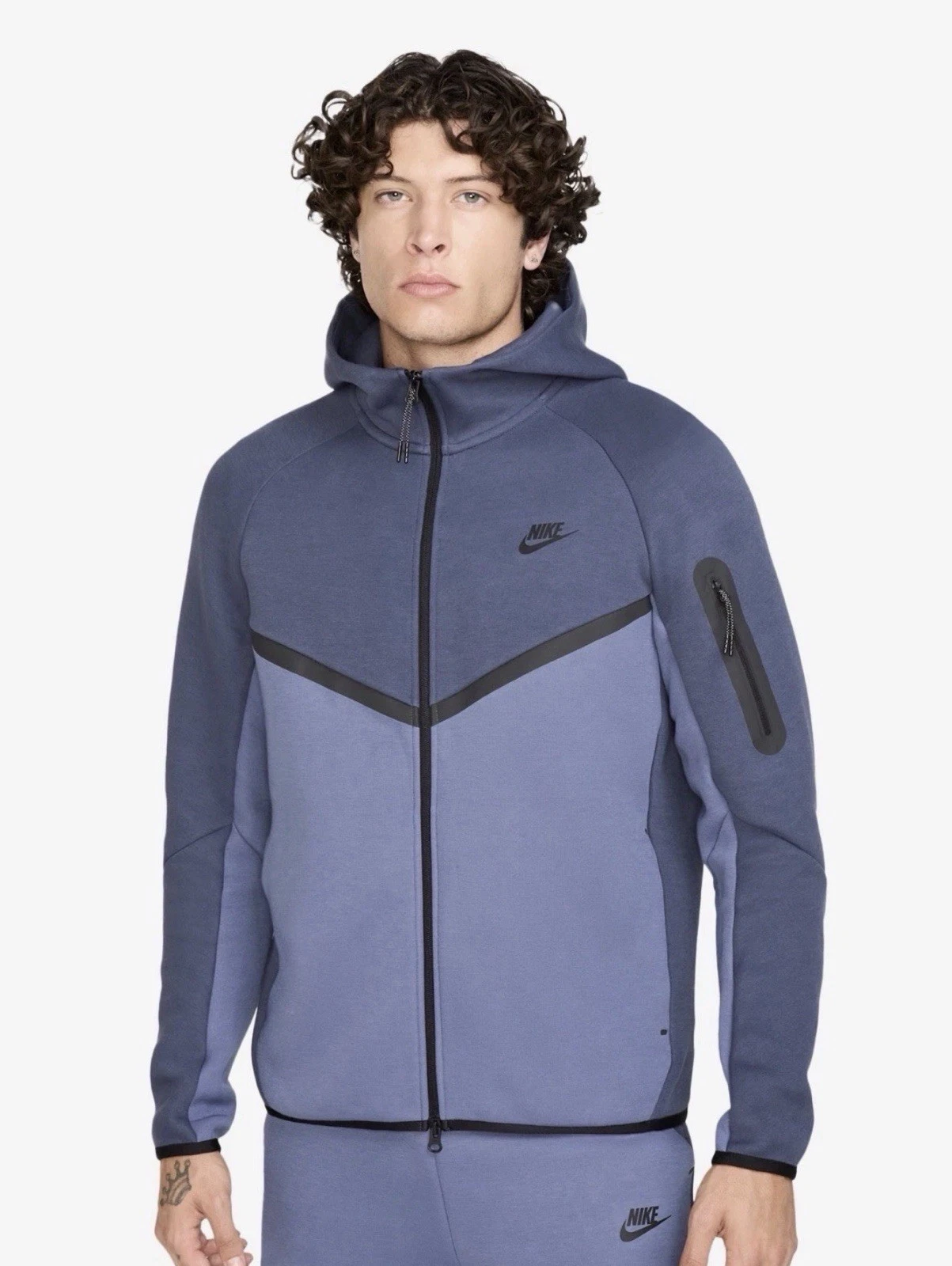 Nike Tech Fleece Hoodie/New Season/Thunder Blue/ Size L/GIVE OFFERS/SALE🔥🔥🔥