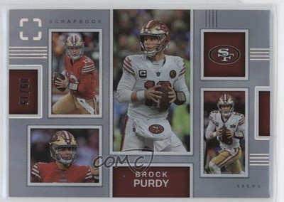2025 Panini Photogenic Scrapbook Silver 9/15 Brock Purdy #20 6m7