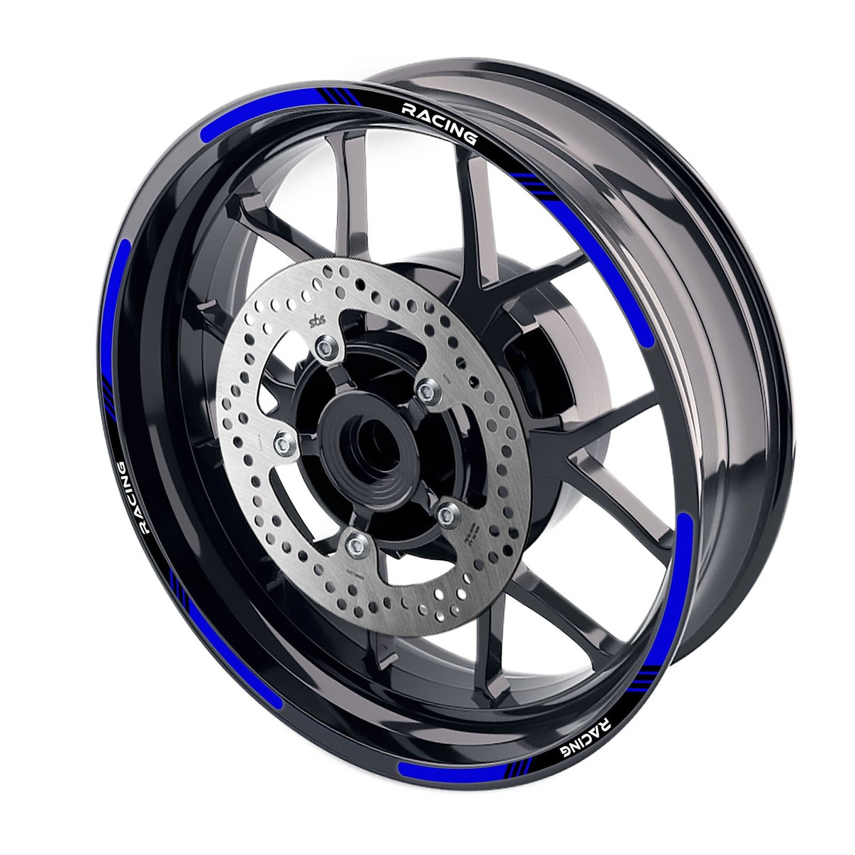 Blue P03B Rim Stripes Kit Sticker For Kawasaki Ninja 300 2013-2017