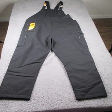 Carhartt Firm Duck Insulated Bib Overall Mens 4XL Short Black Loose Fit Work NWT