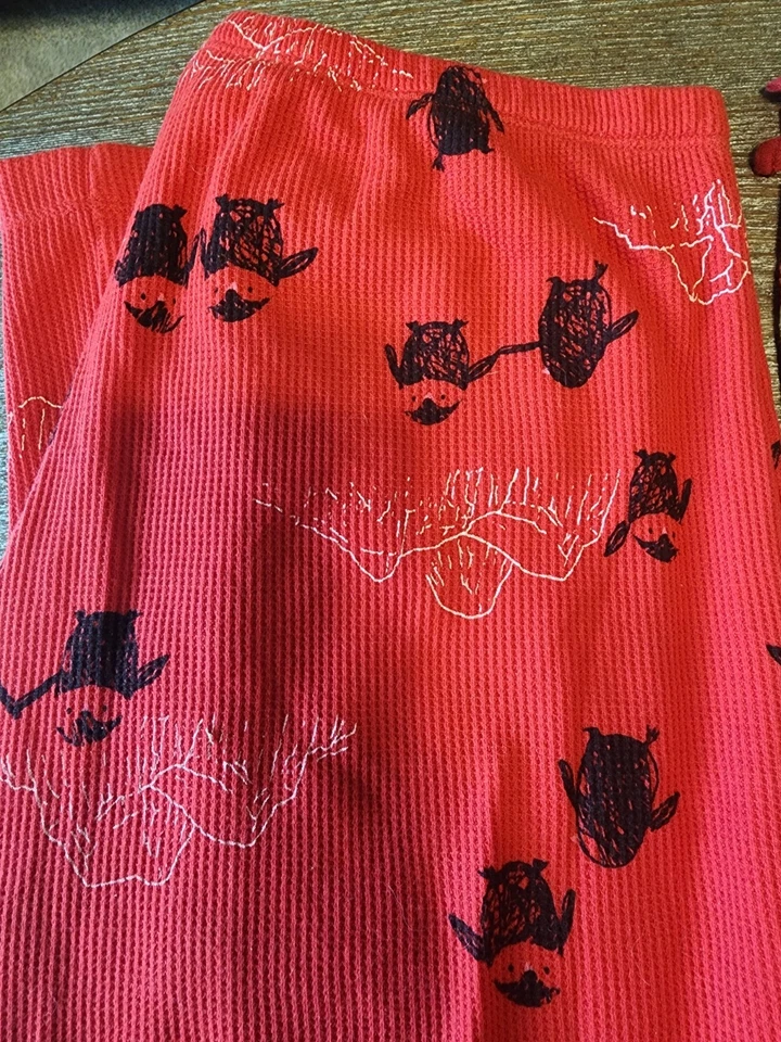 Penguin Pajama Bottoms Medium Old Navy/HUE Drawstring, Set of 2 - Image 2 of 4