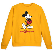 Disney Parks Walt Disney World Sweatshirt Sweater 3XL Yellow Mickey Mouse NEW