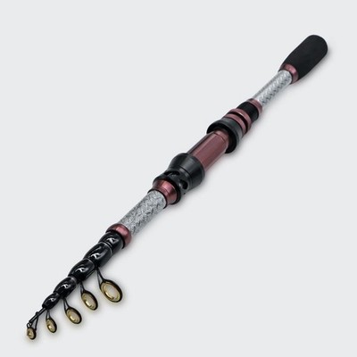 Carbon Teleskop Angelrute Meeresrute 18 21 24 Meter mit Metallrollensitz