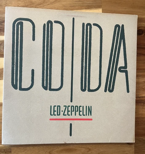 Led Zeppelin Coda Numbered Gold Stamp Promo Inner Sleeve 1982 Swan Song Records