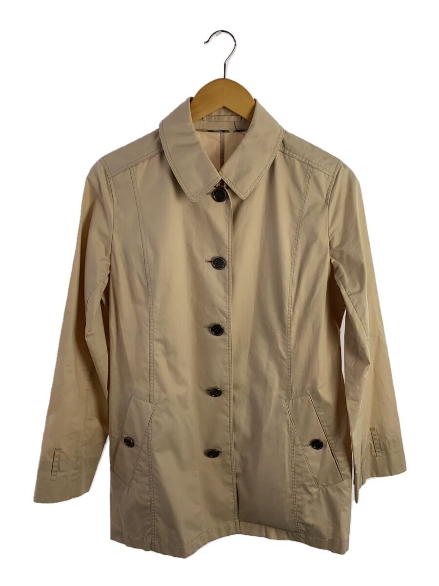 Burberry London Women's Trench Coat Size 11 Cream Cotton #EG ZHA