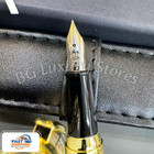 🥇 AUCTION MB Solitaire Gold Barley Fountain Pen Box & Pouch — photo 3