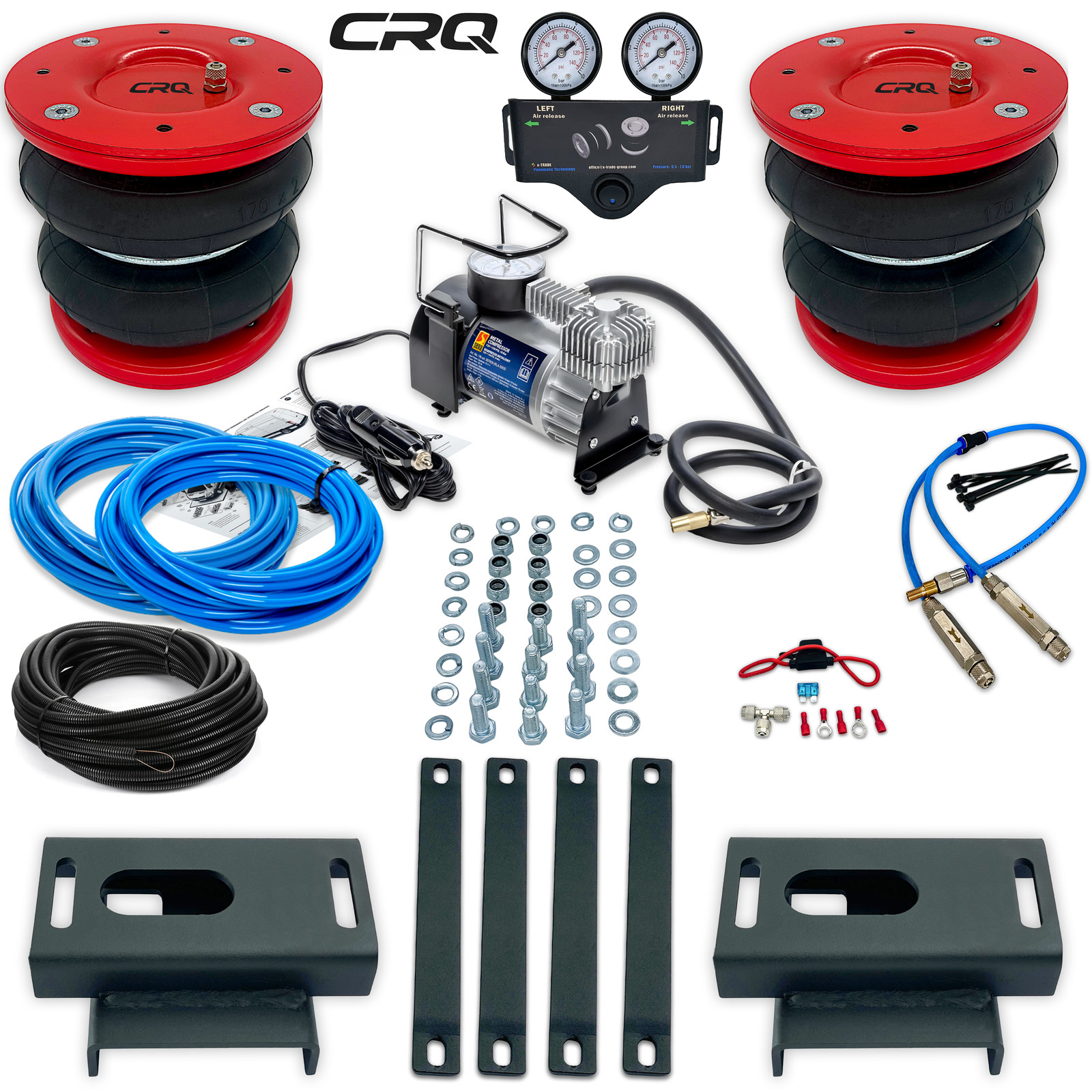 Suspension pneumatique Rubena 12V pour stabiliser l'avant du Renault Master