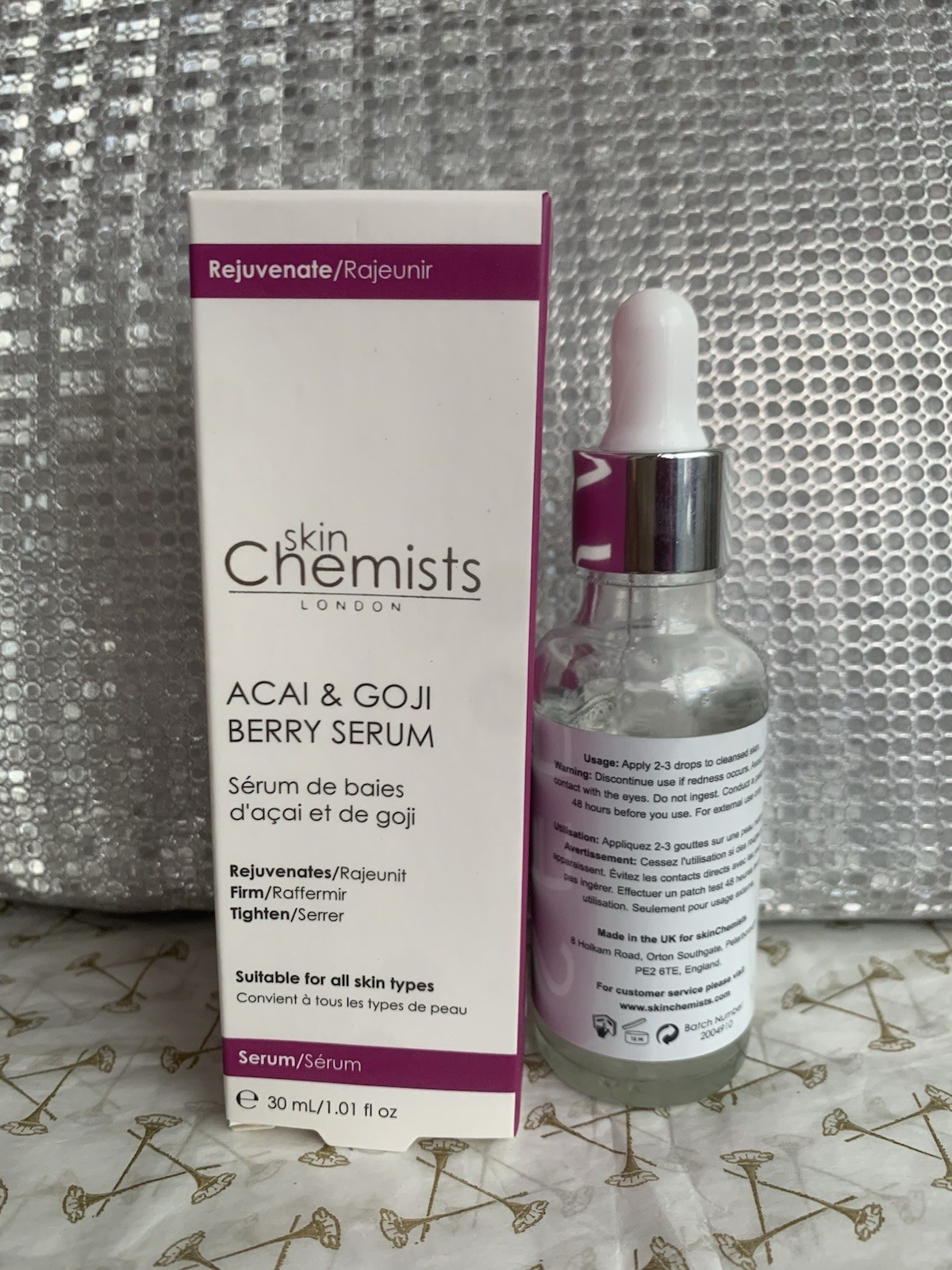 skinChemists professional Acai & Goji Berry Anti-Ageing Serum 30ml in White - Image 2