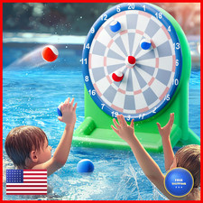 Funscape Kids Fun Pool Toys Inflatable Dart Board Toss Water Game Swimming Pool