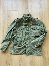 Vintage US Army M-65 Field Jacket OG-107 Brass SERVAL/SCOVILL Zippers DEHOYOS