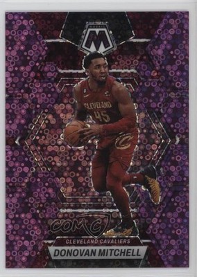 2022-23 Panini Mosaic Fast Break Purple Prizm 15/50 Donovan Mitchell #5 hs9