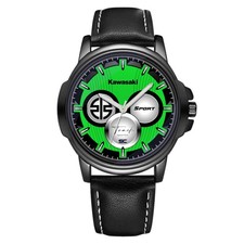 Orologio da Polso per Moto al Quarzo fan art Kawasaki Track Master Verde Sport