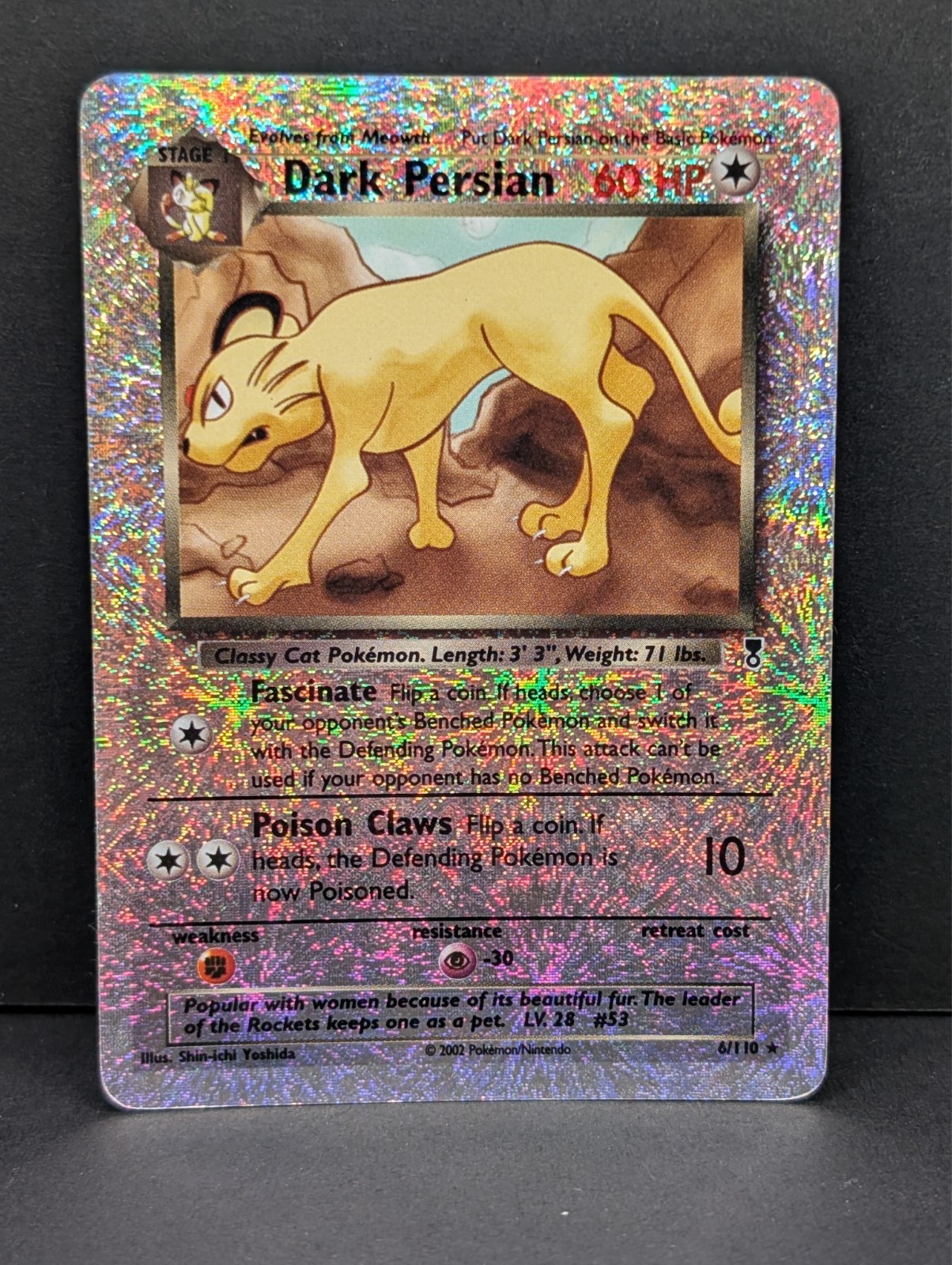 Dark Persian 6/110 Legendary Collection Reverse Holo Rare Pokemon TCG MP