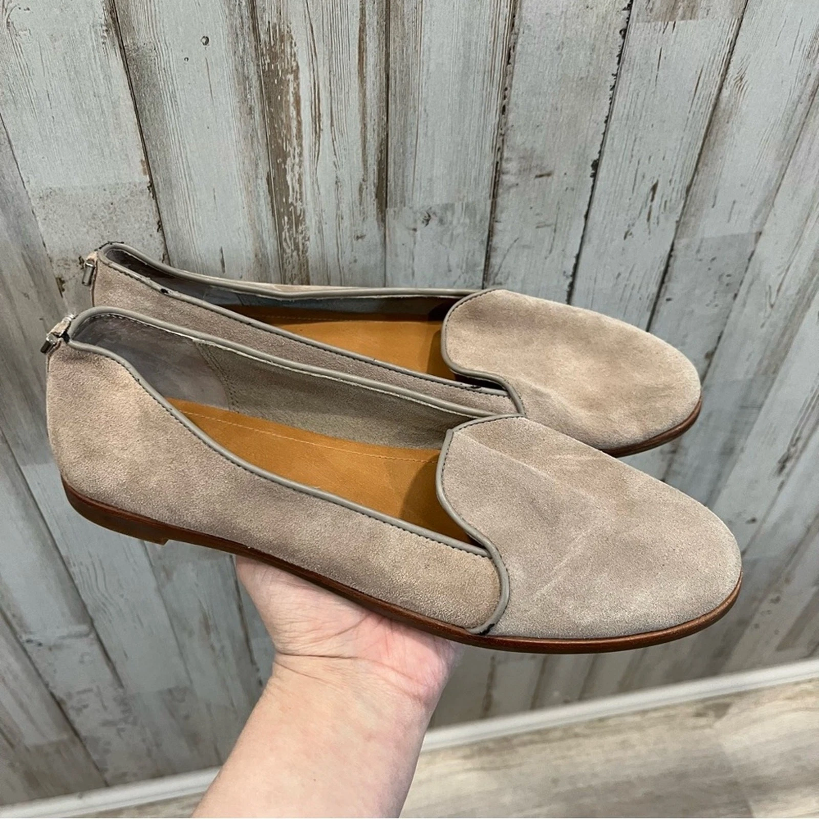 Mocassini da guida UGG BONNIE SCAMOSCIATI Oyster Tan