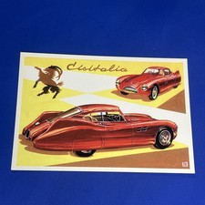 CISiTALIA BERLINETTA AERODINAMICA SAVONUZZI - CARTOLINA A COLORI