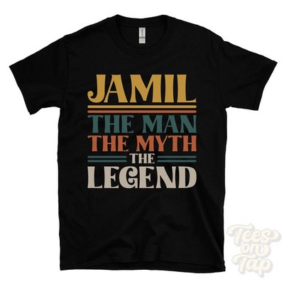 JAMIL DER MANN DER MYTHOS DIE LEGENDE T-SHIRT Herren Name Geschenk für Ihn Bruder Papa Sohn