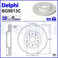Delphi Bremsscheibe Scheibenbremse 2X FüR Jeep Grand Cherokee L V WL BG9613C
