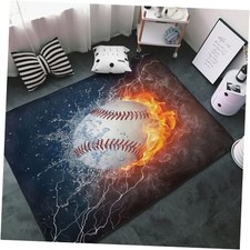 Washable Area Rugs Cover,Baseball Ball in 39" x 59" 100 x 150cm Baseball 01