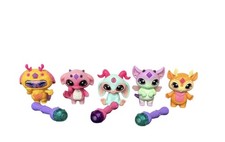 Magic Mixies Mixlings Collectible Hard Plastic 5 Action Figures W/ 3 Wands