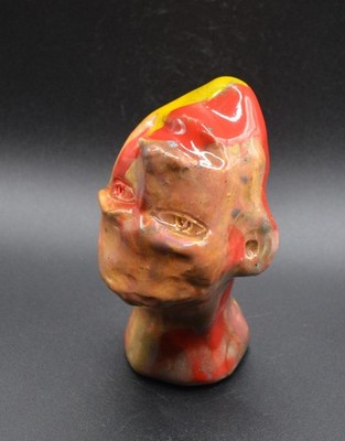 ''Smiling Reverse Wisdom'' - Outstanding Expensive Clay Sculpture. Hand Made.