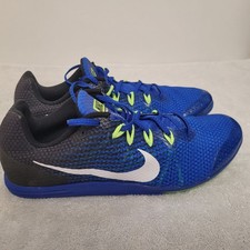 Nike Zoom Rival Distsnce Track Field Cleats Blue-Green Mens 12 w/o Spike Kit NEW
