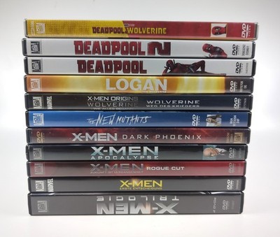 X-Men 1-7 + Wolverine 1-3 + Deadpool 1-3 + New Mutants (DVD) Alle 14 Filme - Geb