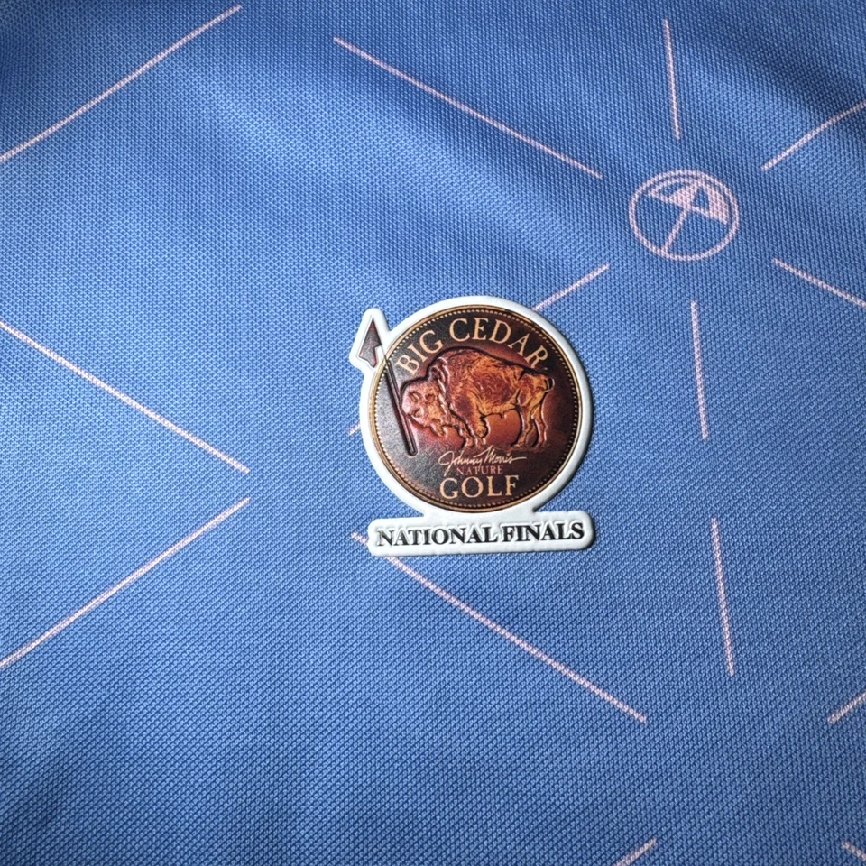 Polo Puma x Arnold Palmer Geo Para Hombre Talla L Azul Golf Gran Cedro Final Nacional Foto 3 de 4