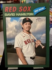 David Hamilton 2026 Topps Heritage Dark Green Border #344 - Boston Red Sox
