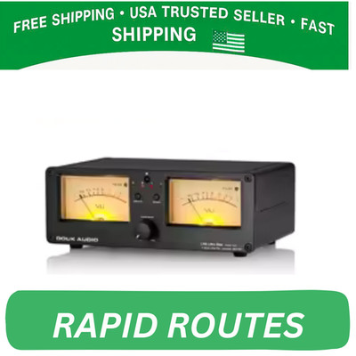 Nobsound Dual Analog VU Meter DB Panel Display 2-way Amplifier USA