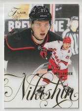 2025-26 UPPER DECK FLAIR ROOKIE BASE ALEXANDER NIKISHIN CAROLINA HURRICANES #158