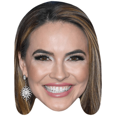 Chrishell Stause (Make Up) Big Head. Größer als das Leben Maske.
