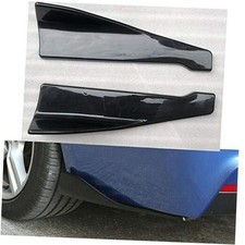Universal Car Side Skirt Rocker Splitters Winglet Wings Canard 48CM Gloss Black