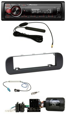 Pioneer MP3 DAB 1DIN CAN-Bus USB Autoradio für Fiat Panda 2012-2020 schwarz - Bild 1 von 4