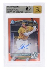 2025 Bowman Chrome Shotaro Morii Rookie Orange Refractor Auto /25 Bgs 9.5 10 Gem