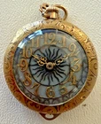 Rare Antique Vintage Elgin Ladies Pocket Watch 15J Bates & Bacon Royal GF case