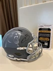 RICO DOWDLE SIGNED CAROLINA PANTHERS SLATE MINI HELMET JSA COA