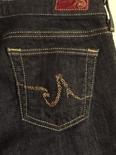 Adriano Goldschmied Women's Jeans The Club Boot Cut Metallic Stretch Size 28