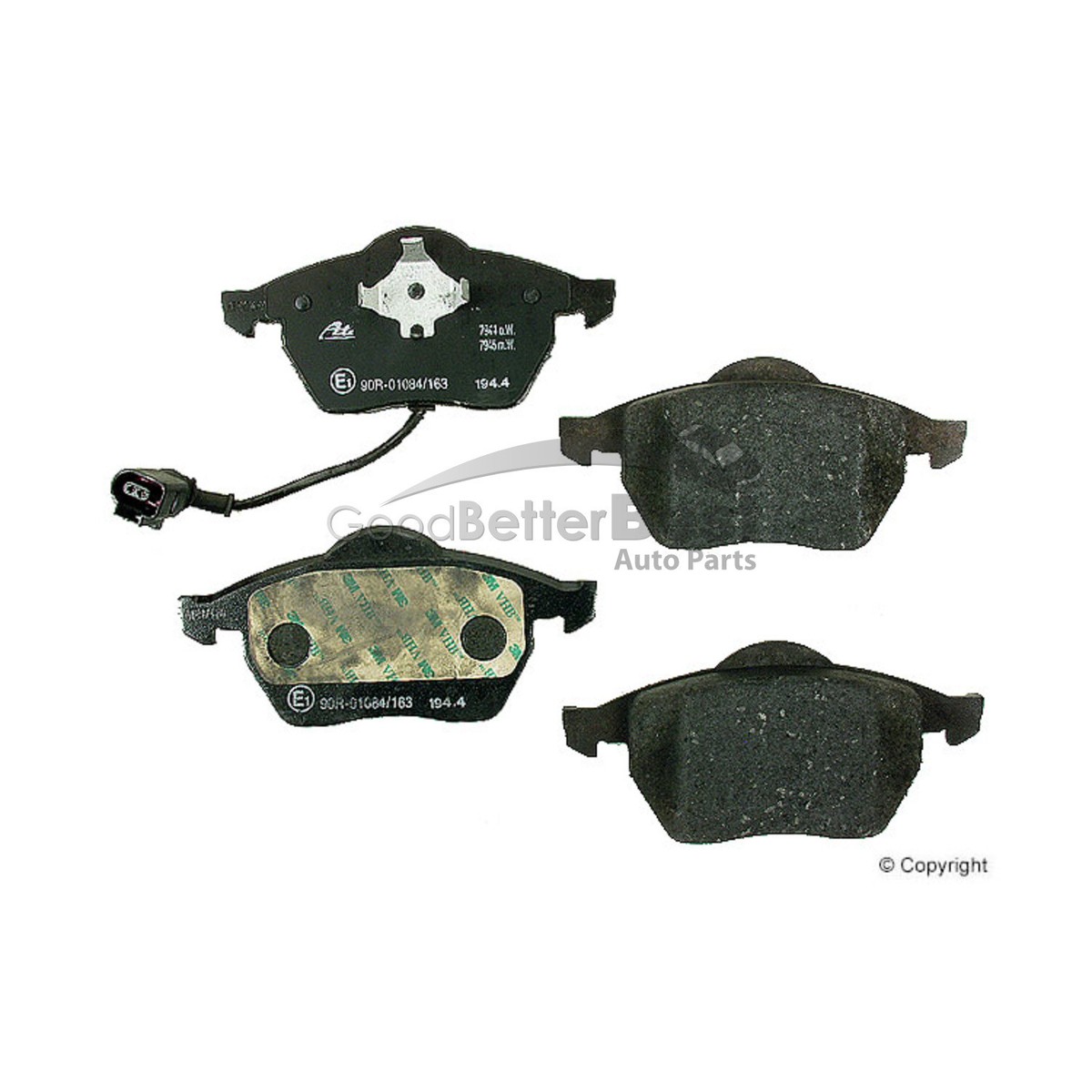 New Ate Disc Brake Pad Set Front 607122 1J0698151M for Audi for  