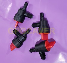 Set of 4 pieces, 1/4 barb shutoff petcock val...