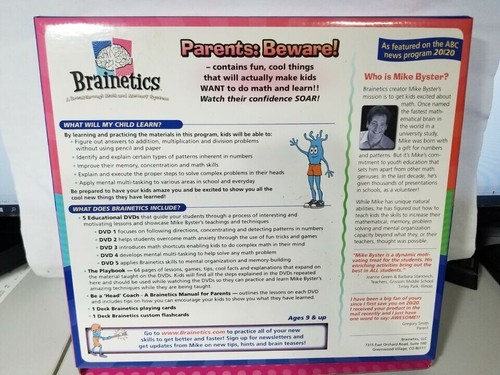 Brainetics: A Breakthrough Math and Memory System Think Outside the Box Complete - Picture 5 of 5