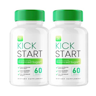 2-Pack Kick Start Blood Capsules, KickStart for Balanced Sugar - 120 Capsules