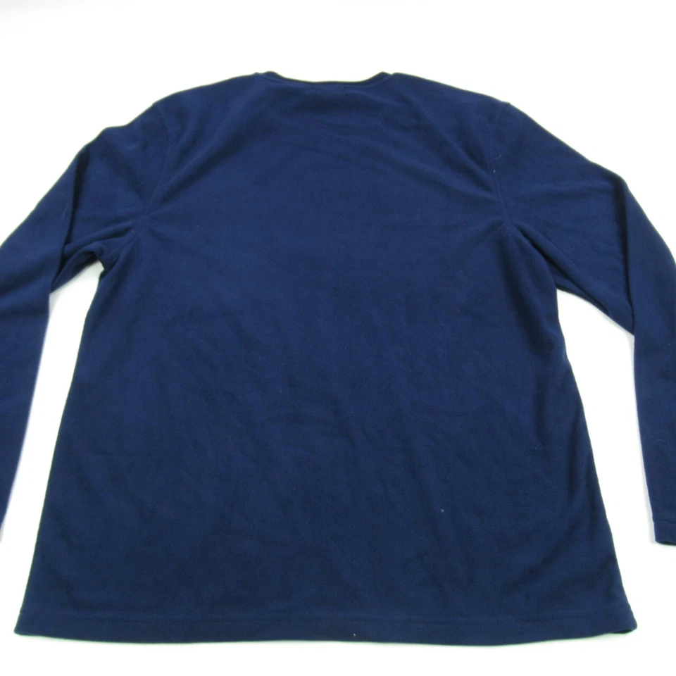 Prendas para dormir Club Room para hombre azul medio mangas largas cuello redondo solamente  Foto 2 de 4