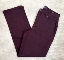Gloria Vanderbilt Women's 6 Short Amanda Jeans Merlot High Rise Tapered Stretch