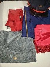 civil war reenactment reproduction uniforms used ,pants , cap, pins, suspender